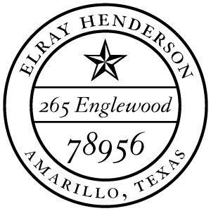 Henderson Address Stamp