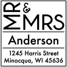 Picture of Redemption Stamp Plate - Anderson Address Stamp