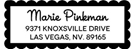 Picture of Marie Rectangular Address Stamp
