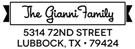 Picture of Gianni Rectangular Address Stamp