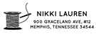 Nikki Rectangular Address Stamp