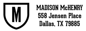 Madison Rectangular Address Stamp