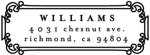 Williams Rectangular Address Stamp