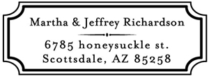 Richardson Rectangular Address Stamp