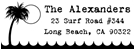 Surf Rectangular Address Stamp