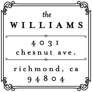 Williams Wood Mounted Address Stamp