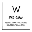 Picture of Jack Wood Mounted Address Stamp