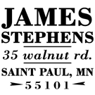 Picture of Stephens Wood Mounted Address Stamp
