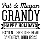 Picture of Grandy Wood Mounted Holiday Stamp