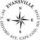 Evansville Wood Mounted Address Stamp