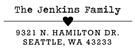 Jenkins Rectangular Address Stamp