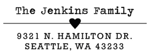 Jenkins Rectangular Address Stamp