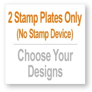 Picture of 2 Stamp Plates - Choose from dozens of designs!