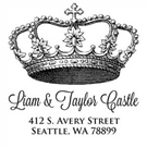 Picture of Castle Wood Mounted Address Stamp