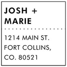 Picture of Josh Wood Mounted Address Stamp