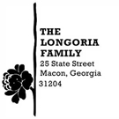 Picture of Longoria Wood Mounted Address Stamp