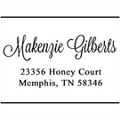 Makenzie Wood Mounted Address Stamp