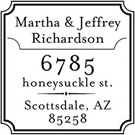 Richardson Wood Mounted Address Stamp