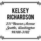 Mason Row Self Inking Personalized Stamp Certificate Code Design