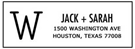 Picture of Jack Rectangular Address Stamp