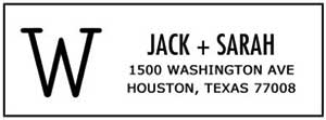 Jack Rectangular Address Stamp