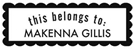 Picture of Makenna Rectangular Craft Stamp