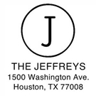 Picture of Jeffreys Wood Mounted Address Stamp