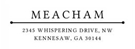 Meacham Rectangular Address Stamp