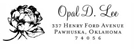 Opal Rectangular Address Stamp