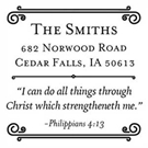 Philippians 4:13 Inspirational Stamp