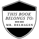 Picture of Delhagen Wood Mounted Library Stamp