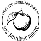 Picture of Moore Wood Mounted Teacher Stamp
