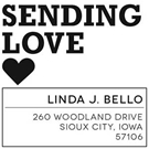 Picture of Linda Wood Mounted Address Stamp
