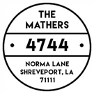 Picture of Mathers Wood Mounted Address Stamp