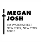 Megan Wood Mounted Address Stamp