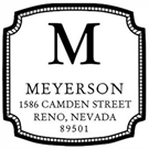 Meyerson Wood Mounted Address Stamp