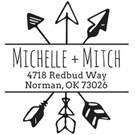 Michelle Wood Mounted Address Stamp