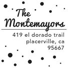 Picture of Montemayor Wood Mounted Address Stamp