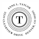 Picture of Taylor Wood Mounted Address Stamp