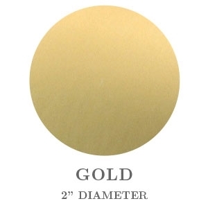 2" Round Gold Foil Embossing Seals