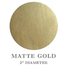 Picture of 2" Round Matte Gold Embossing Seals