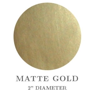 2" Round Matte Gold Paper Embossing Seals