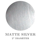 Picture of 2" Round Matte Silver Embossing Seals