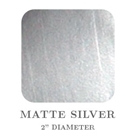 2" Square Matte Silver Embossing Seals