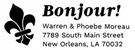 Bonjour Rectangular Address Stamp