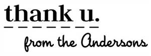 Anderson Rectangular Thank You Stamp