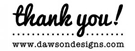 Picture of Dawson Rectangular Thank You Stamp