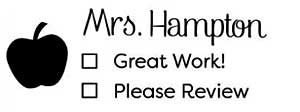 Hampton Rectangular Teacher Stamp