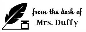 Duffy Rectangular Teacher Stamp
