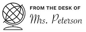 Peterson Rectangular Teacher Stamp